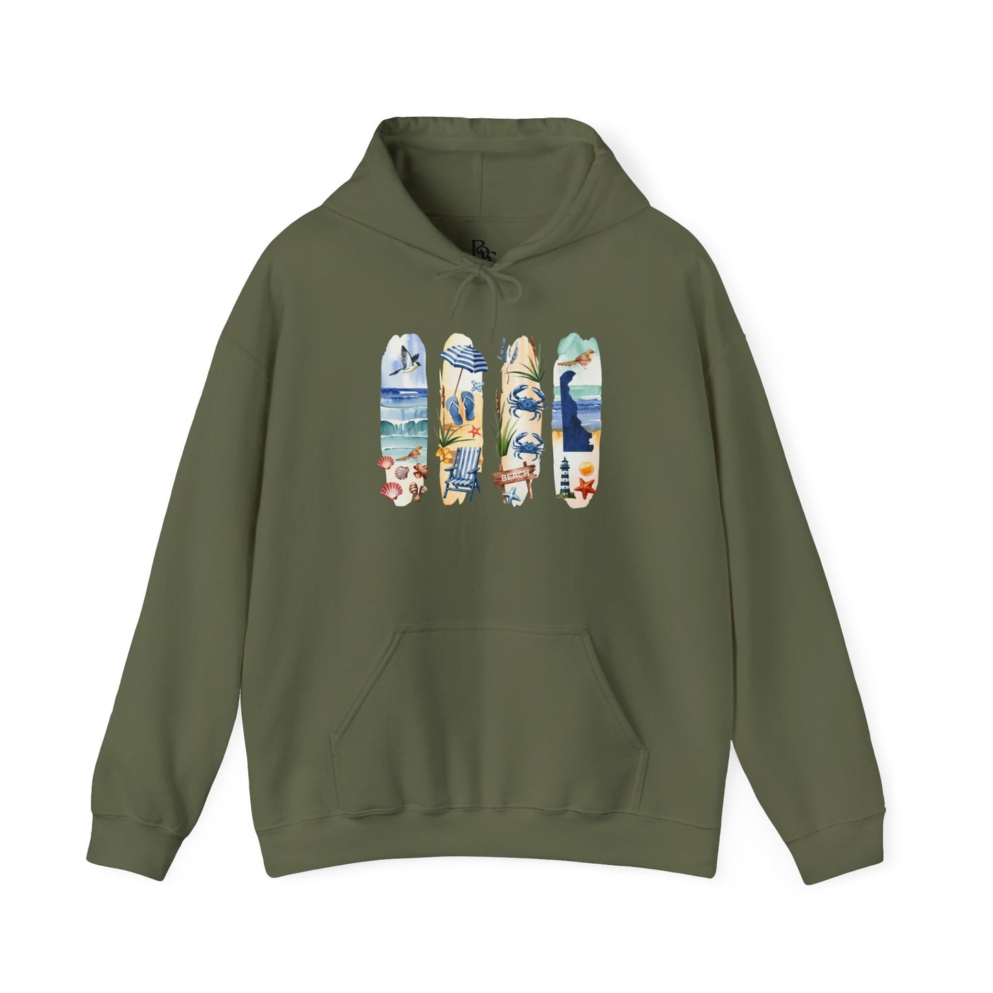 Delaware Nature Hoodie – Unisex Sweatshirt for Shoreline & Trail Lovers