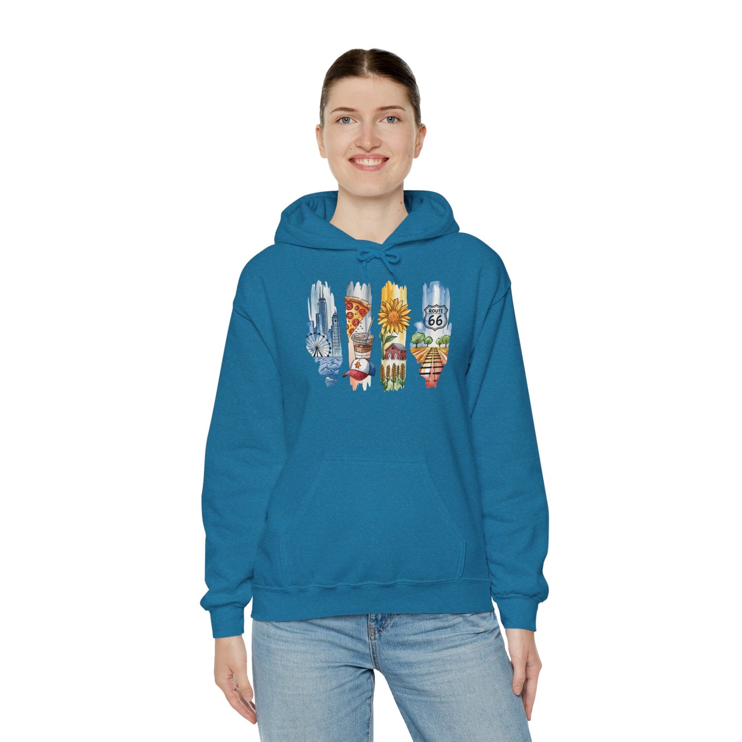 Illinois Nature Hoodie – Unisex Sweatshirt for Trail, Lake & City Escape Lovers