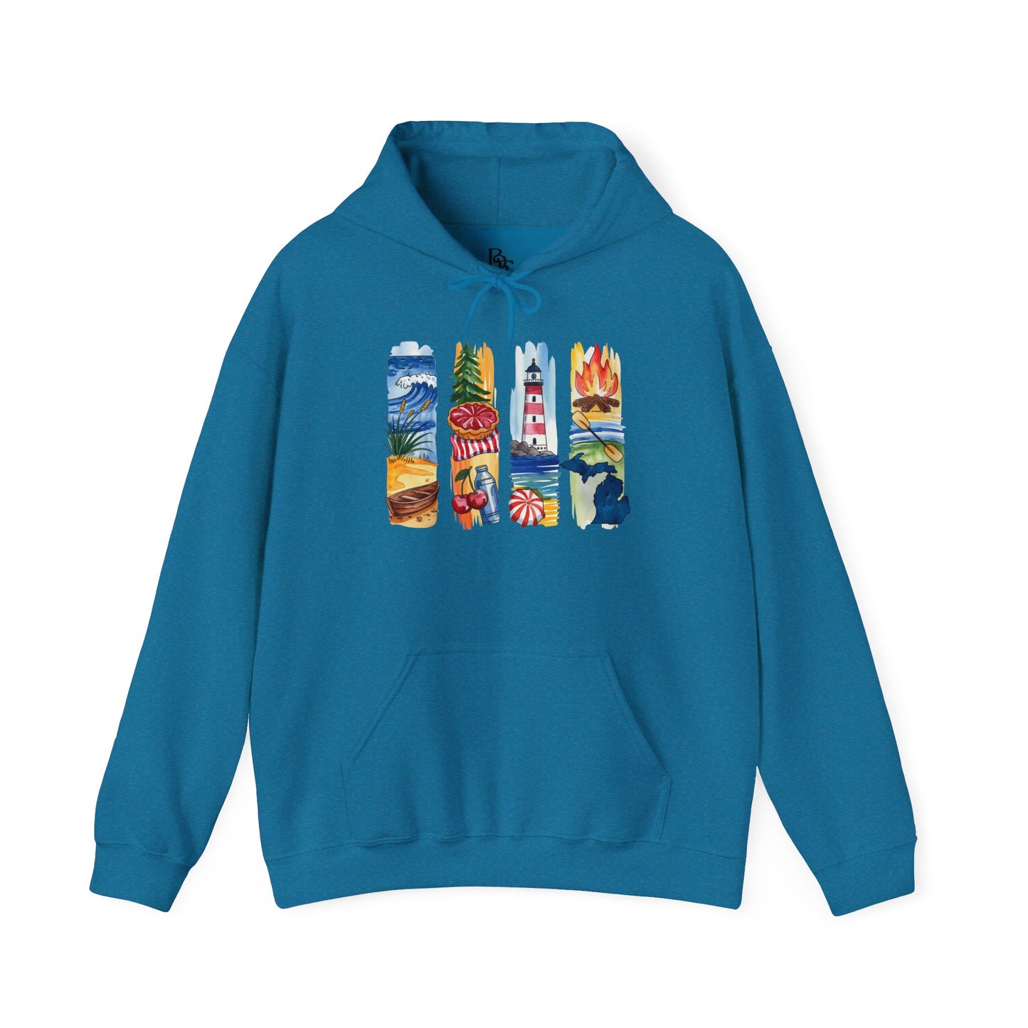 Michigan Nature Hoodie – Unisex Sweatshirt for Forest & Freshwater Lovers