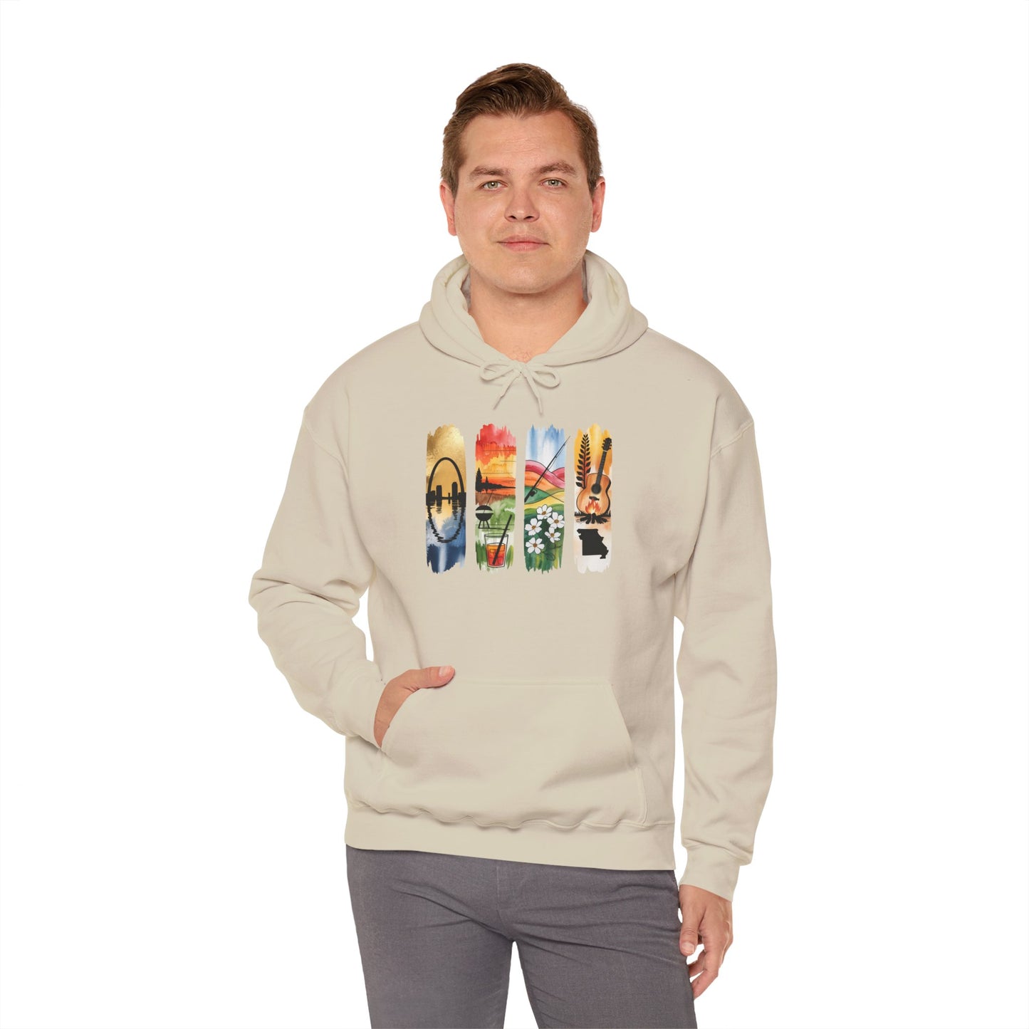 Missouri Nature Hoodie – Unisex Sweatshirt for Trail & River Lovers