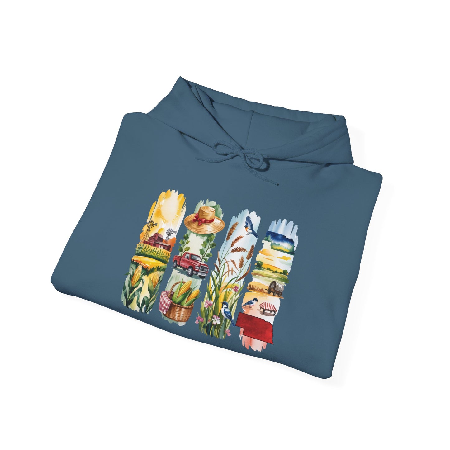 Nebraska Nature Hoodie – Unisex Sweatshirt for Prairie & Plains Explorers