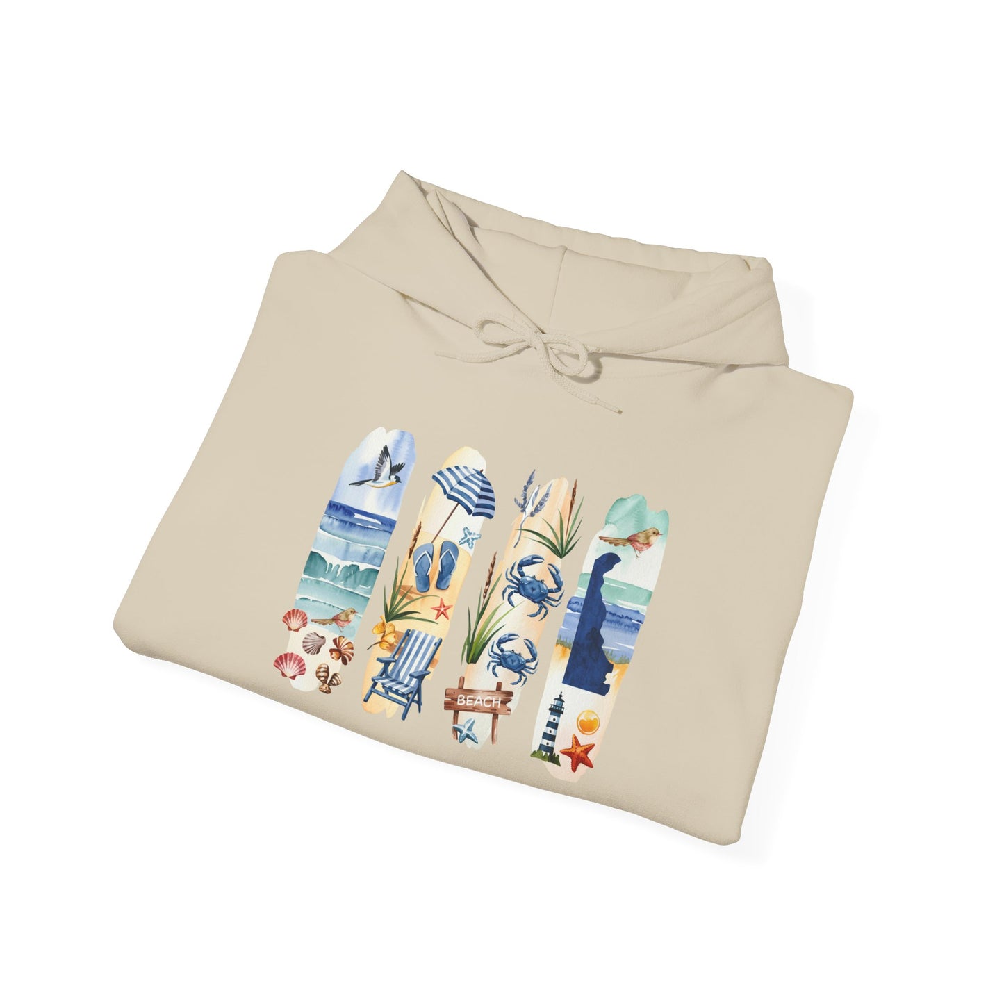 Delaware Nature Hoodie – Unisex Sweatshirt for Shoreline & Trail Lovers