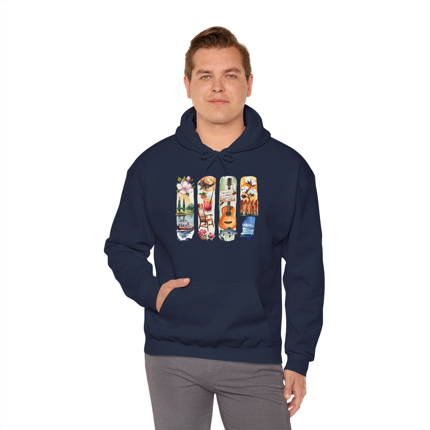 Mississippi Nature Hoodie – Unisex Sweatshirt for River & Forest Lovers