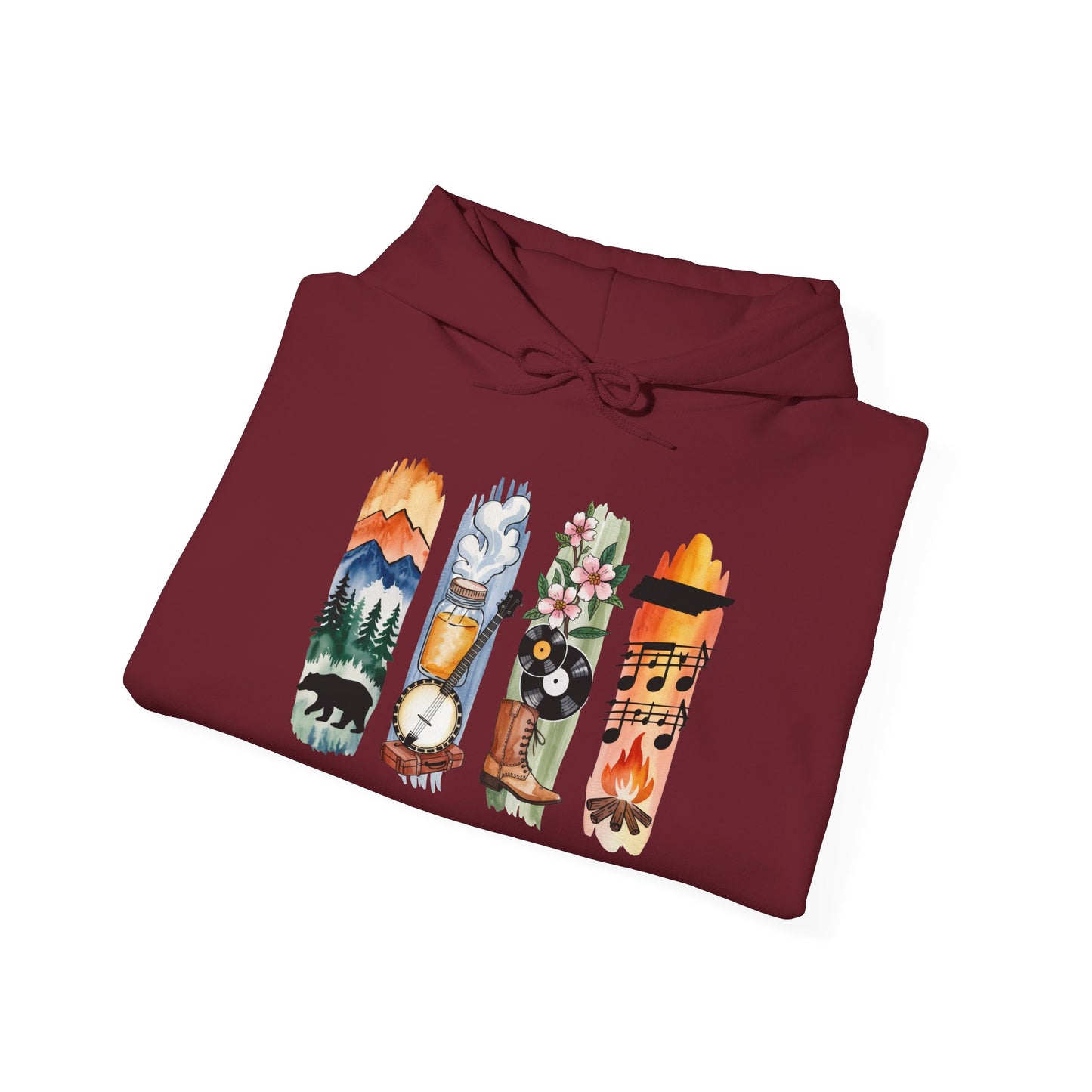Tennessee Nature Hoodie – Unisex Smoky Mountains Sweatshirt for Outdoor & Nature lovers