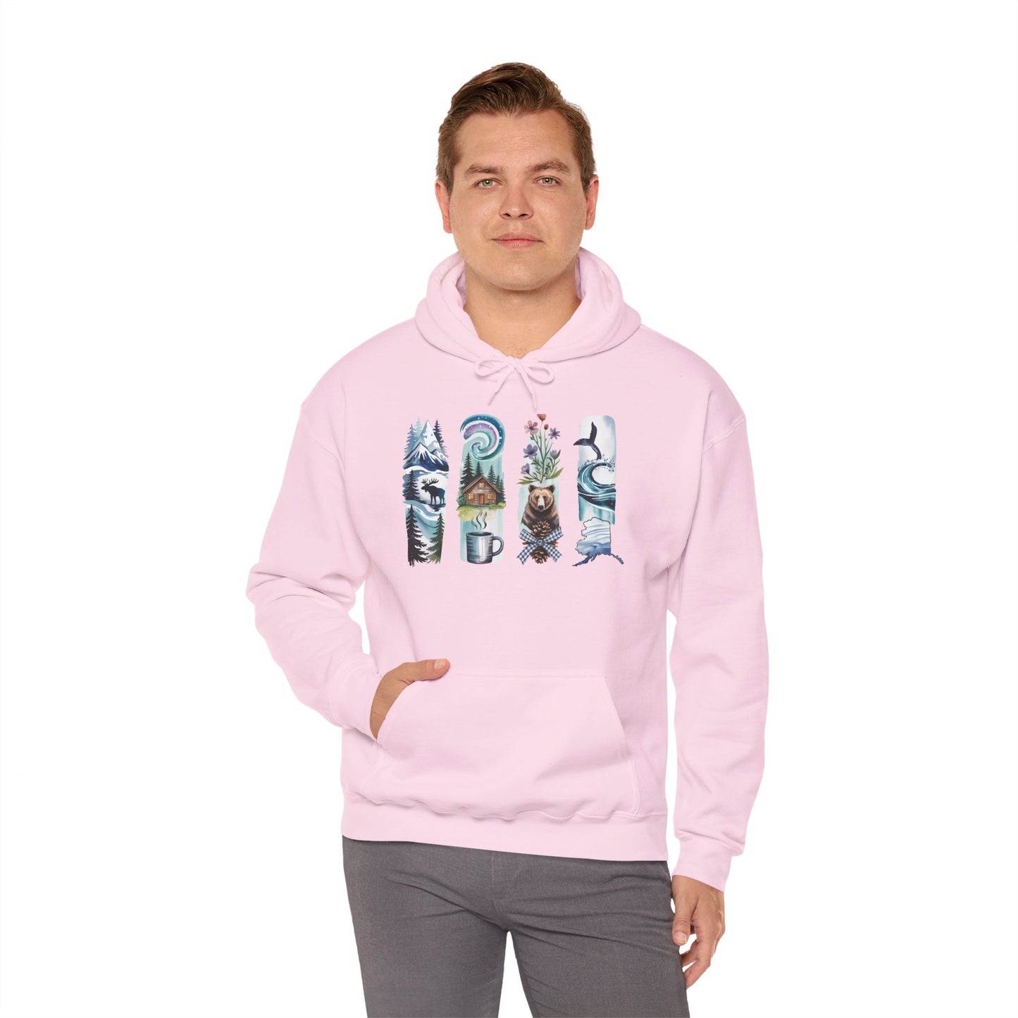 Alaska Nature Hoodie – Unisex Sweatshirt for Mountain & Glacier Explorers