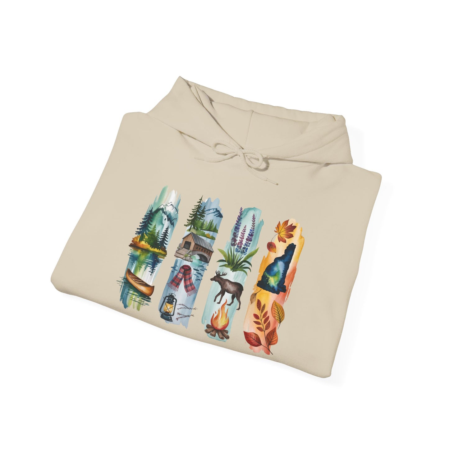 New Hampshire Nature Hoodie – Unisex Sweatshirt for Mountain & Forest Lovers