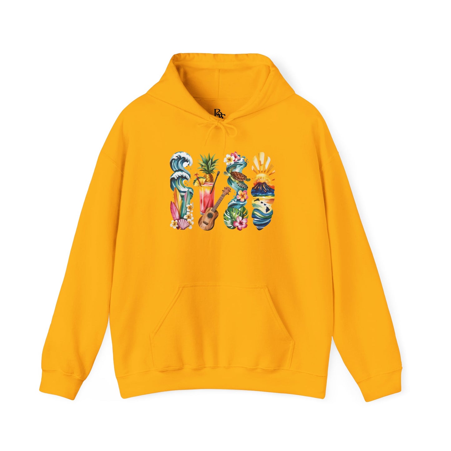 Hawaii Nature Hoodie – Unisex Sweatshirt for Volcano & Ocean Lovers