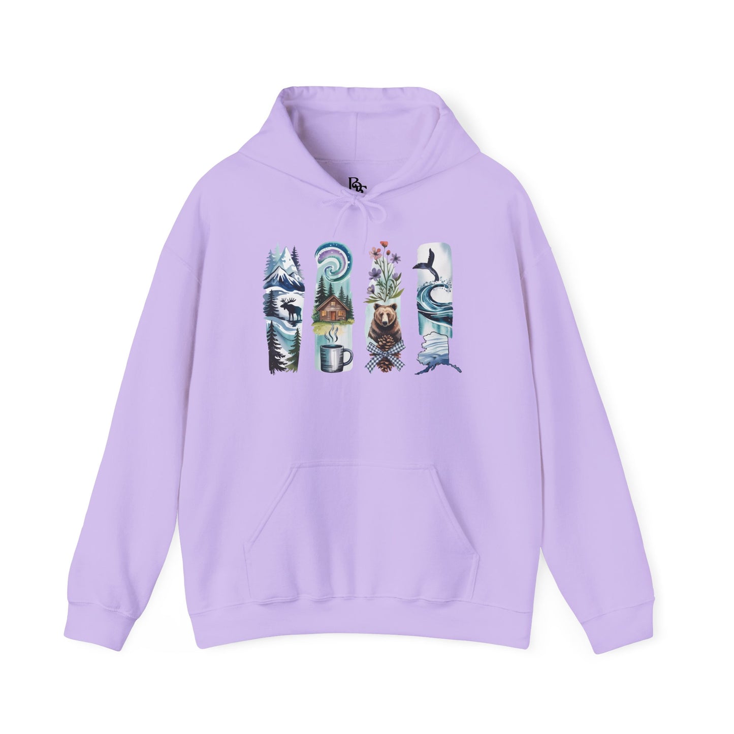 Alaska Nature Hoodie – Unisex Sweatshirt for Mountain & Glacier Explorers