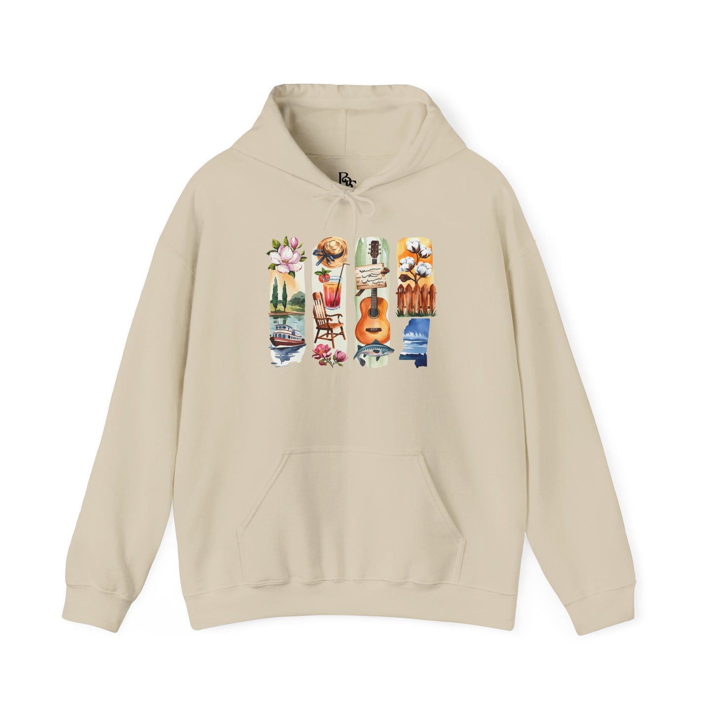 Mississippi Nature Hoodie – Unisex Sweatshirt for River & Forest Lovers