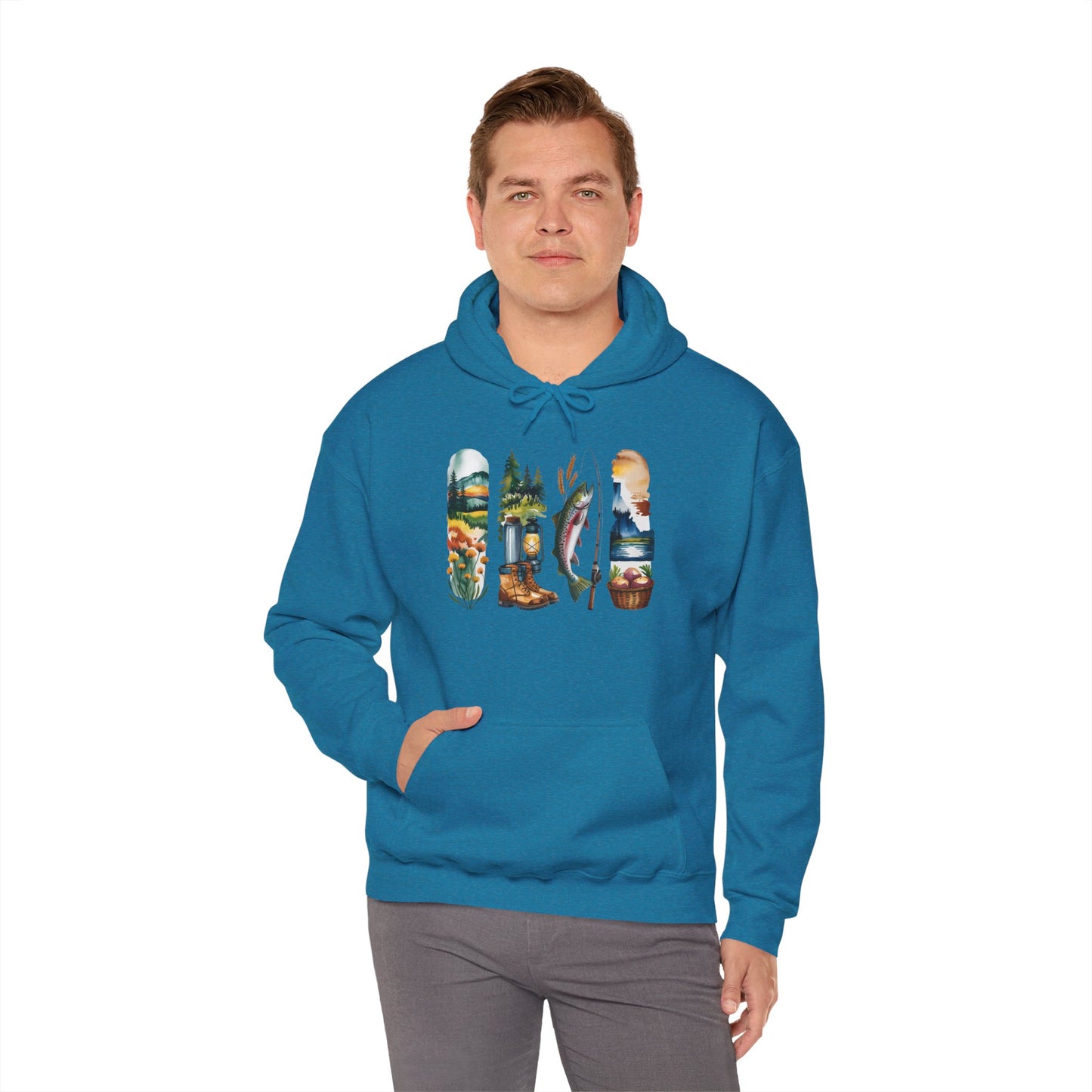 Idaho Nature Hoodie – Unisex Sweatshirt for Mountain & River Lovers