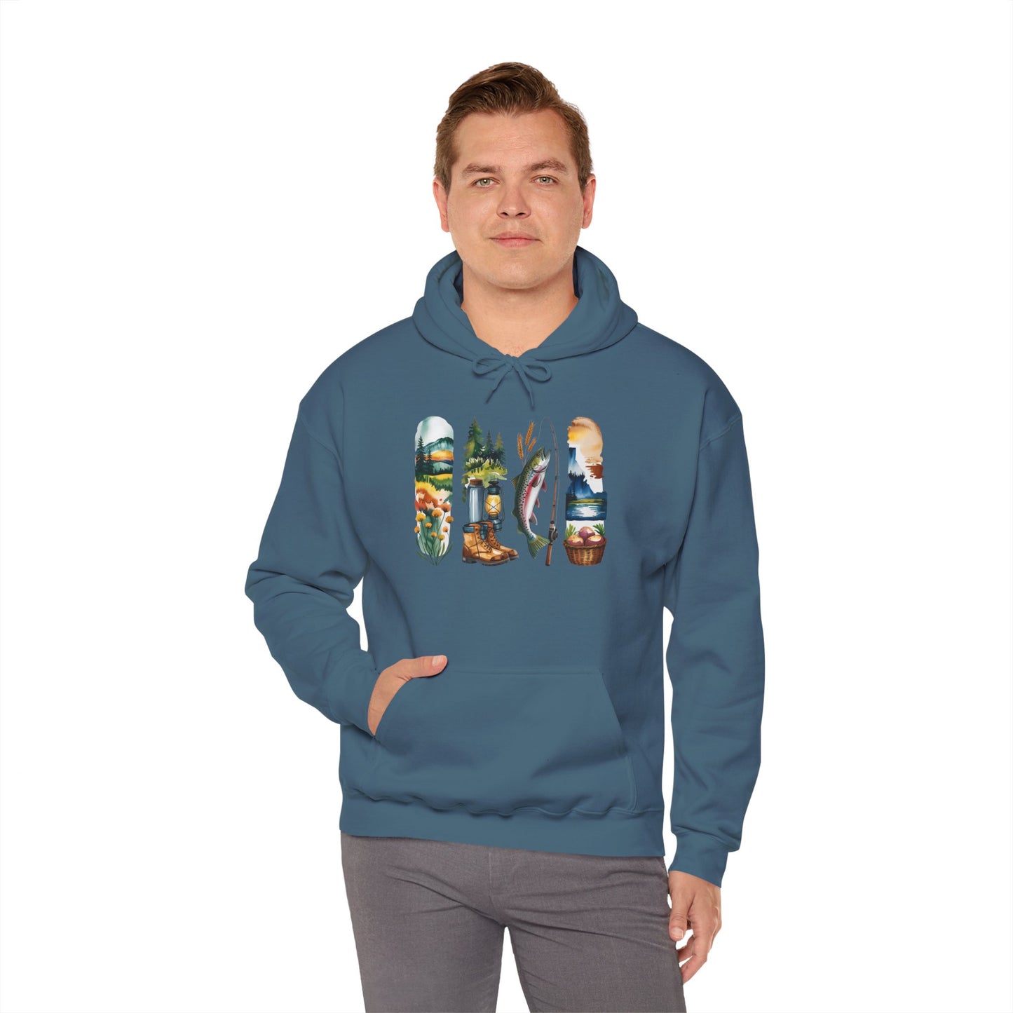Idaho Nature Hoodie – Unisex Sweatshirt for Mountain & River Lovers