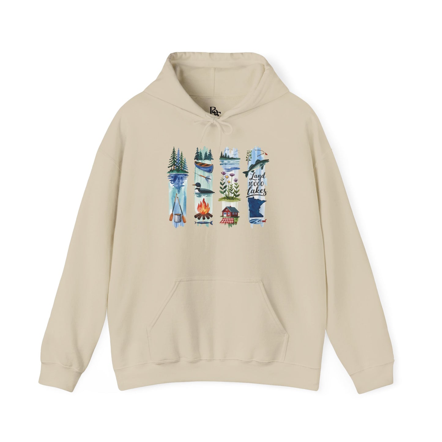 Minnesota Nature Hoodie – Unisex Sweatshirt for Forest & Lake Lovers