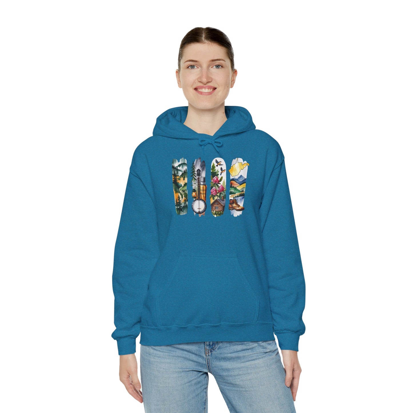 West Virginia Nature Hoodie – Unisex Mountain & Forest Sweatshirt for Appalachian Adventure Lovers