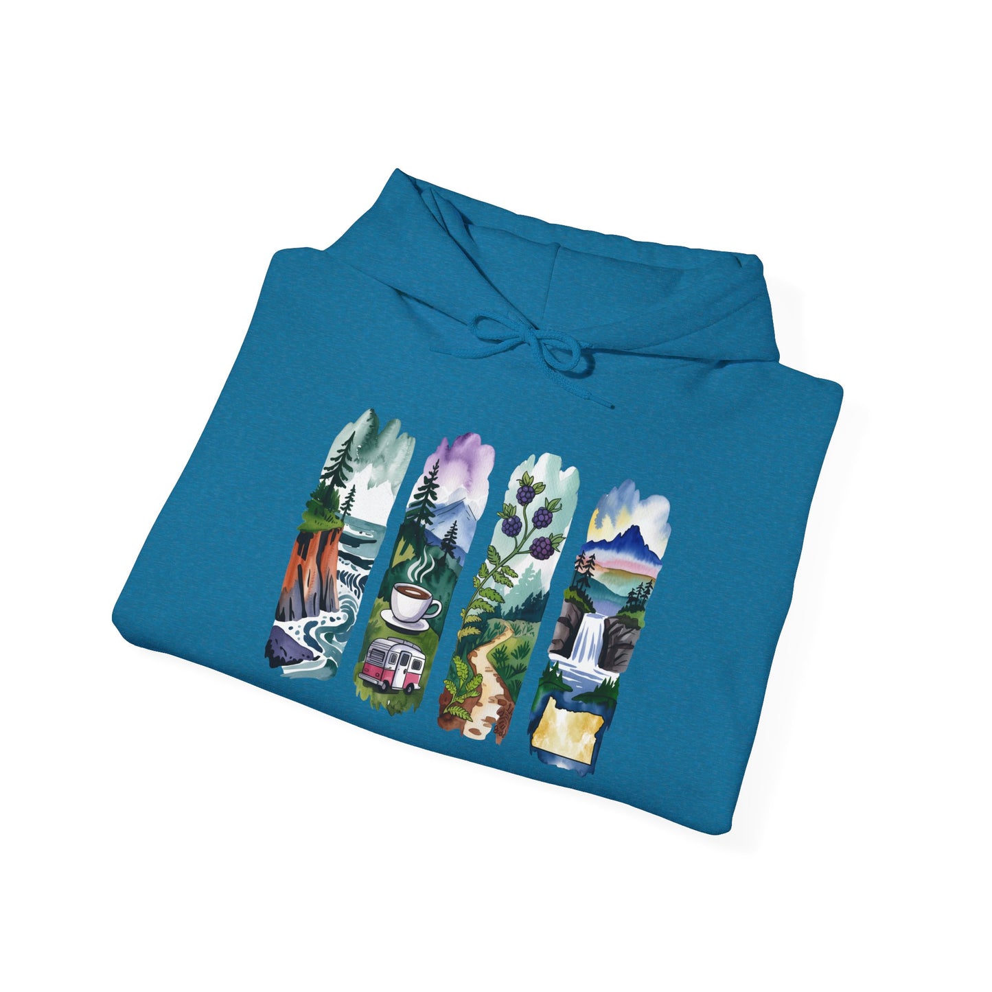 Oregon Nature Hoodie – Unisex Pacific Northwest Sweatshirt for Hikers & Adventure Enthusiasts