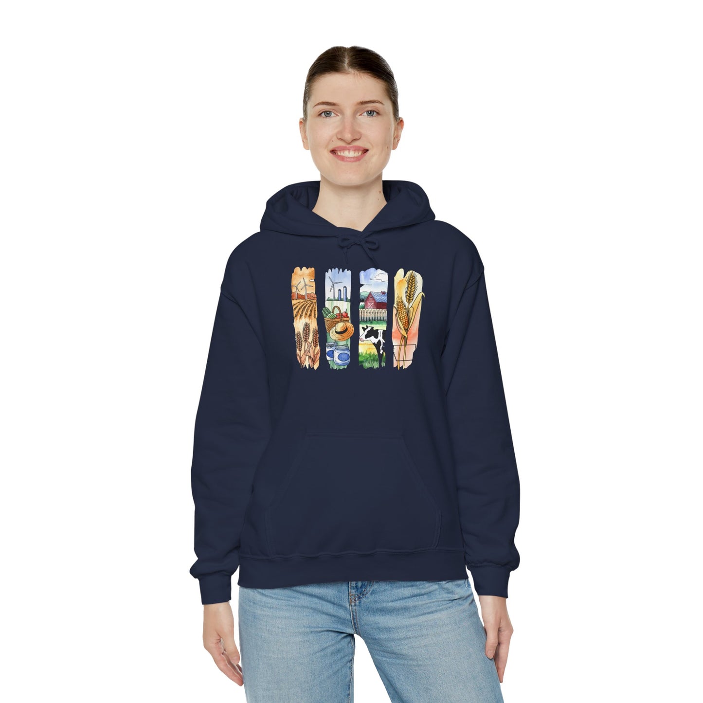 Iowa Nature Hoodie – Unisex Sweatshirt for Lounging or Exploring