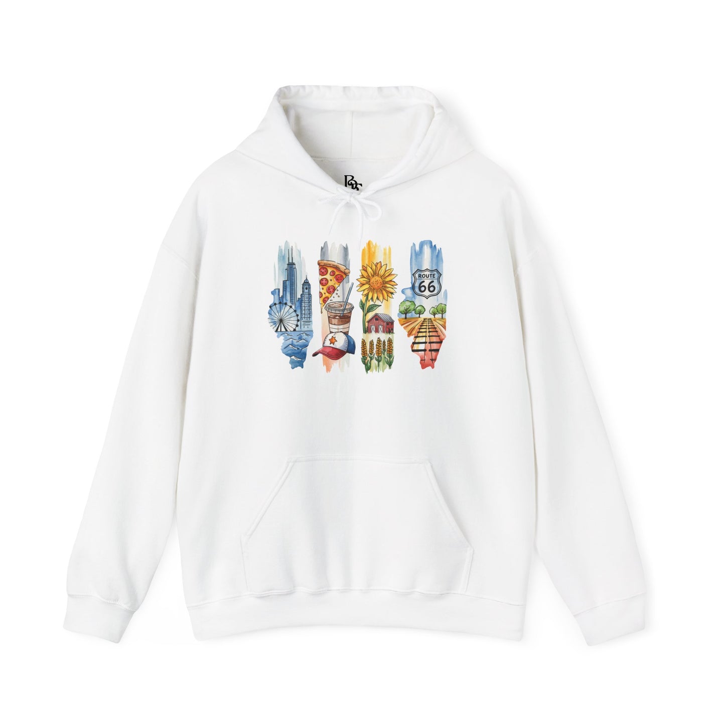 Illinois Nature Hoodie – Unisex Sweatshirt for Trail, Lake & City Escape Lovers