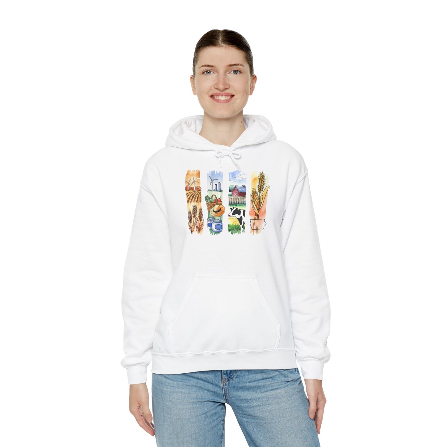 Iowa Nature Hoodie – Unisex Sweatshirt for Lounging or Exploring