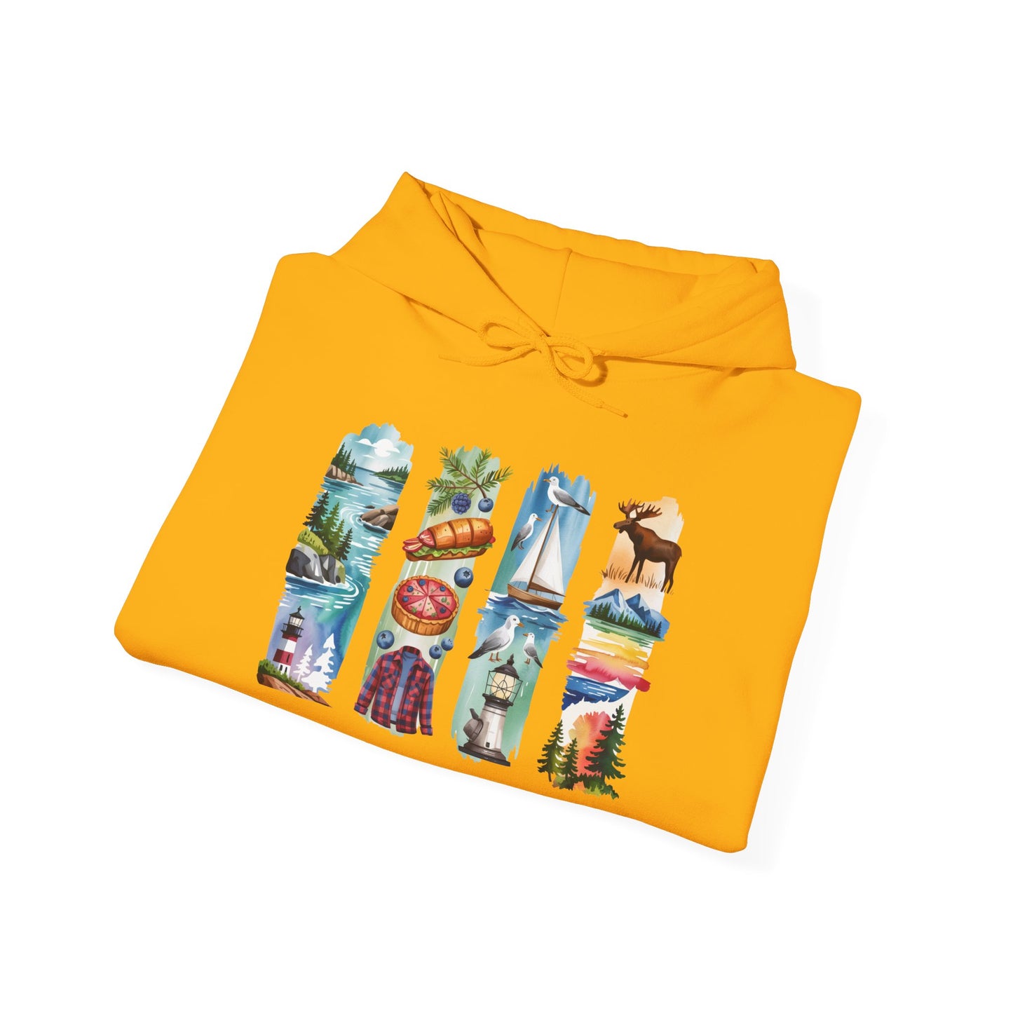 Maine Nature Hoodie – Unisex Sweatshirt for Wilderness Lovers