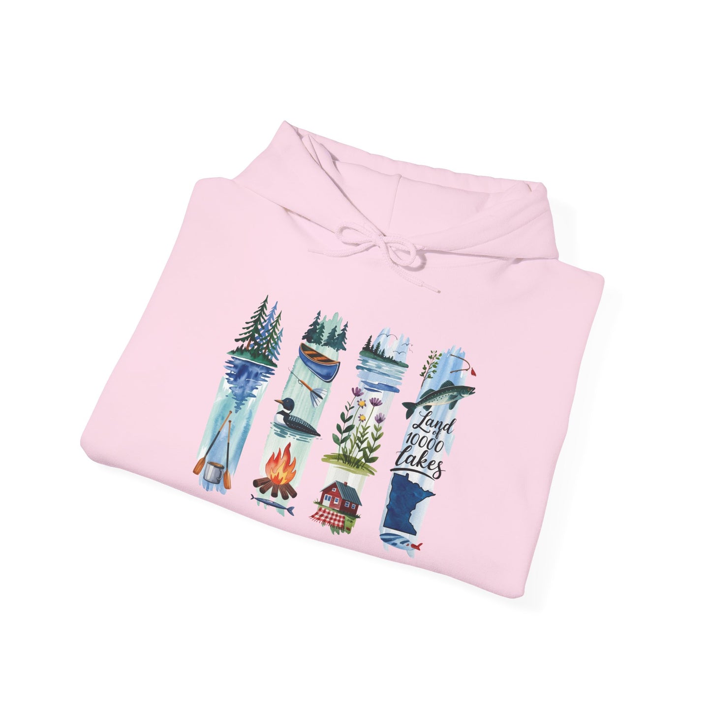 Minnesota Nature Hoodie – Unisex Sweatshirt for Forest & Lake Lovers