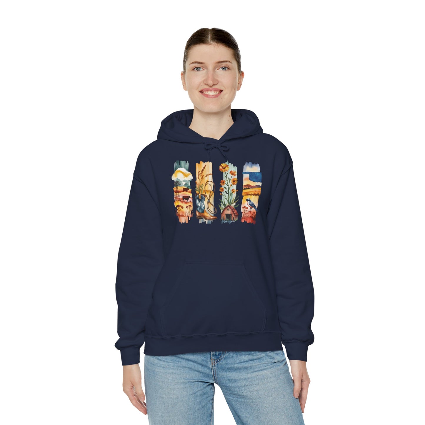 Oklahoma Nature Hoodie – Unisex Scenic Sweatshirt for Outdoor Adventurers