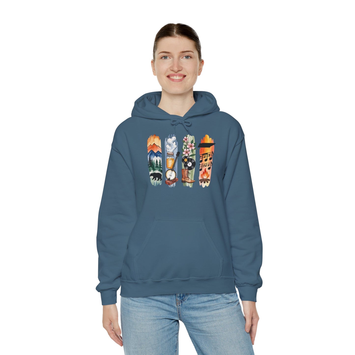 Tennessee Nature Hoodie – Unisex Smoky Mountains Sweatshirt for Outdoor & Nature lovers