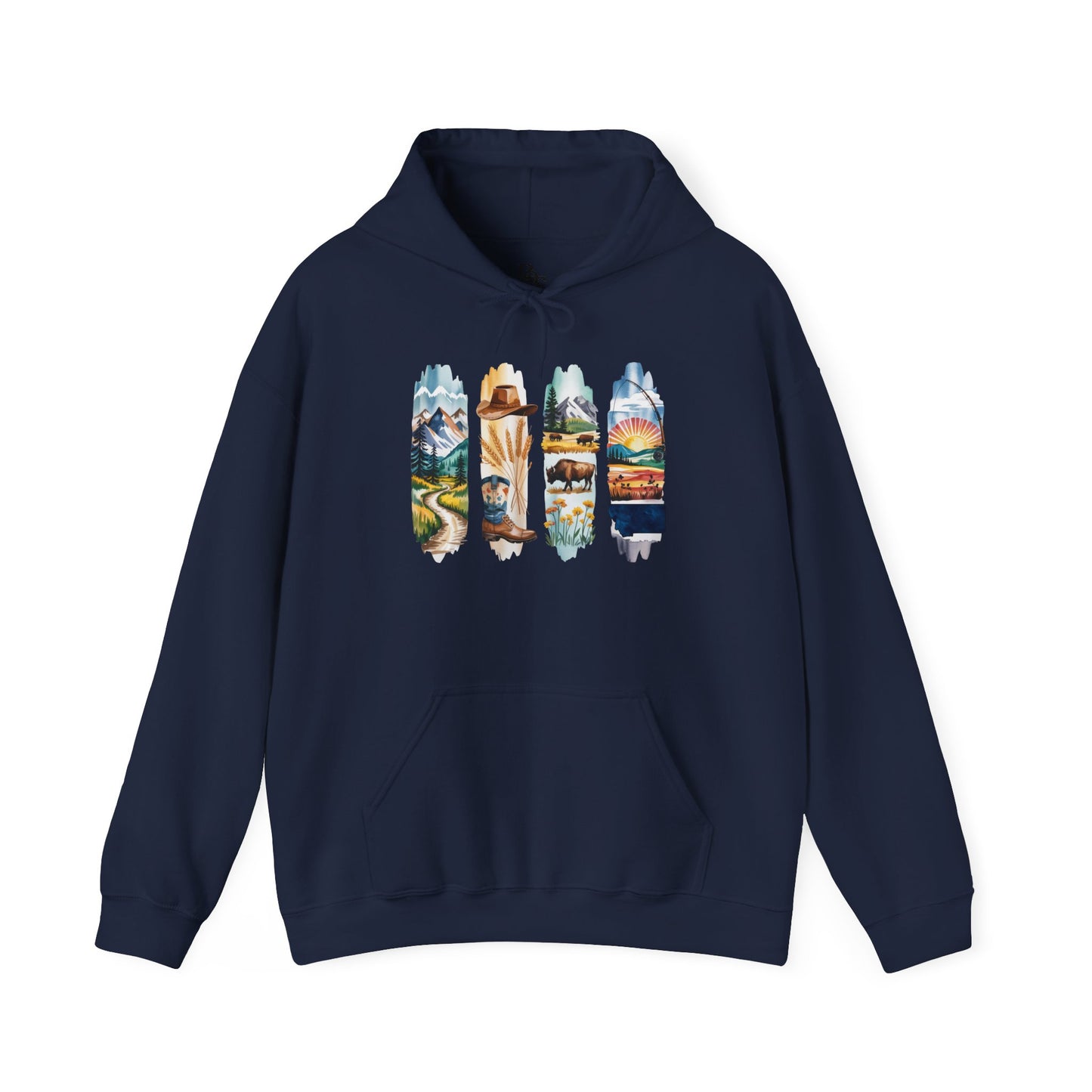 Montana Nature Hoodie – Unisex Big Sky Country Sweatshirt for Wilderness Lovers