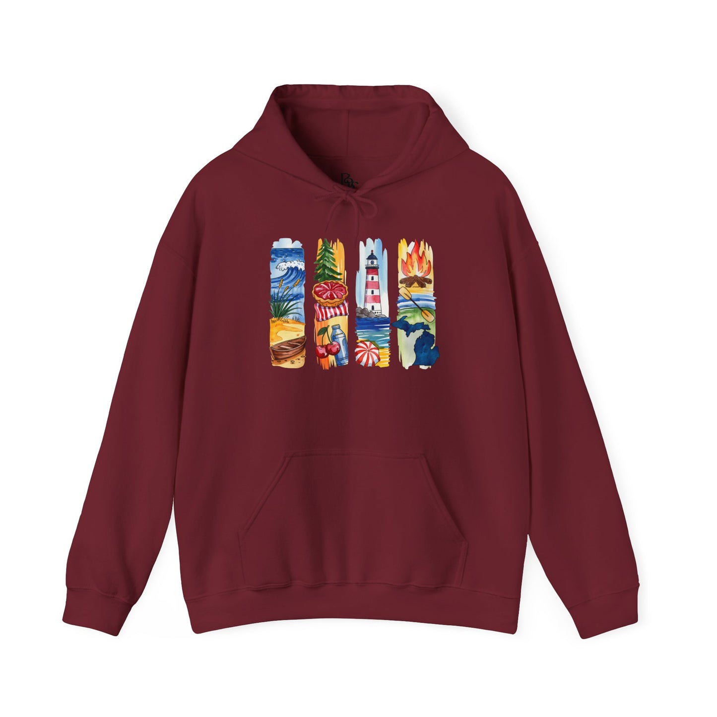 Michigan Nature Hoodie – Unisex Sweatshirt for Forest & Freshwater Lovers