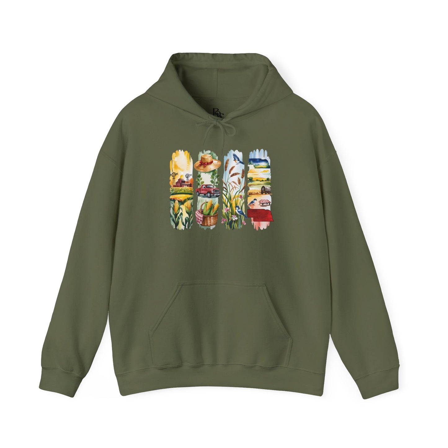 Nebraska Nature Hoodie – Unisex Sweatshirt for Prairie & Plains Explorers