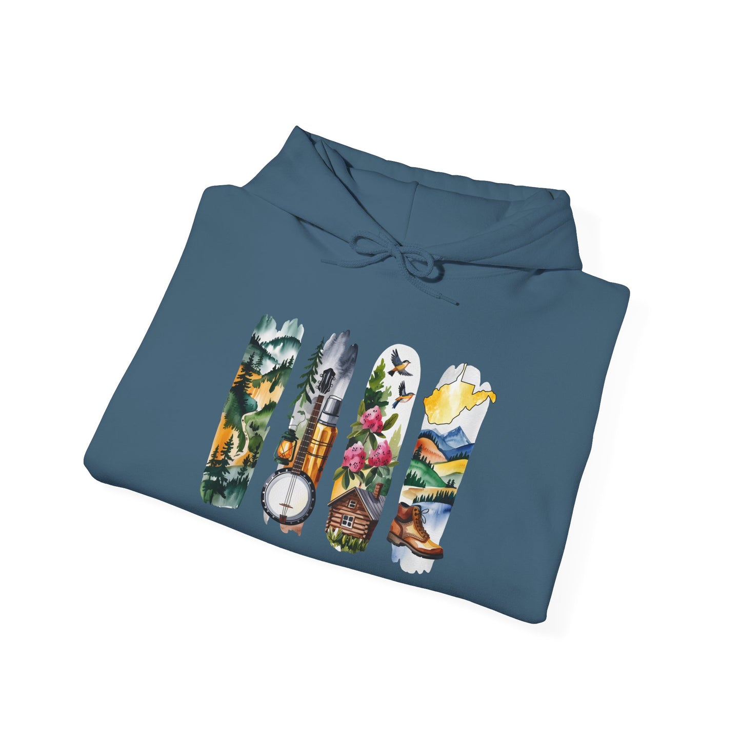 West Virginia Nature Hoodie – Unisex Mountain & Forest Sweatshirt for Appalachian Adventure Lovers