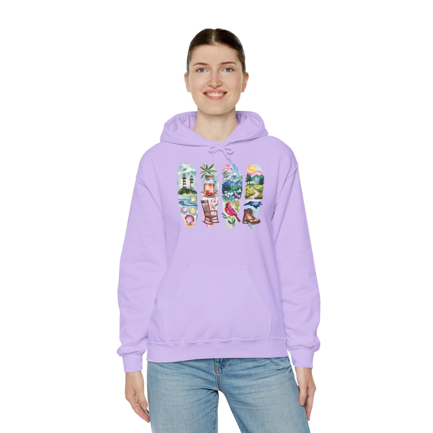 North Carolina Nature Hoodie – Unisex Sweatshirt for Nature Lovers