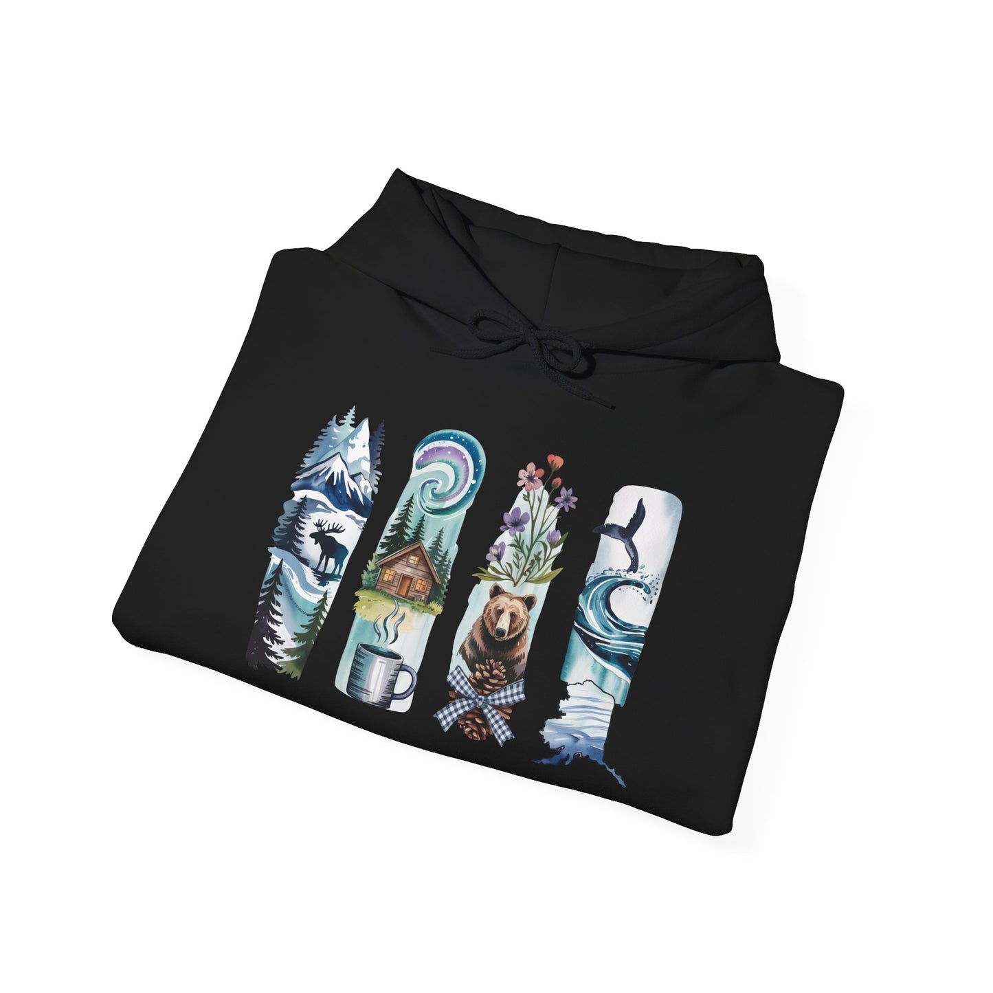 Alaska Nature Hoodie – Unisex Sweatshirt for Mountain & Glacier Explorers