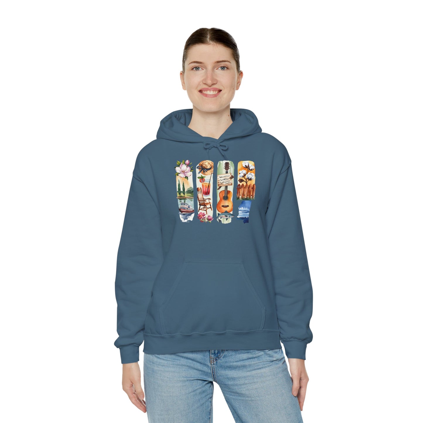 Mississippi Nature Hoodie – Unisex Sweatshirt for River & Forest Lovers