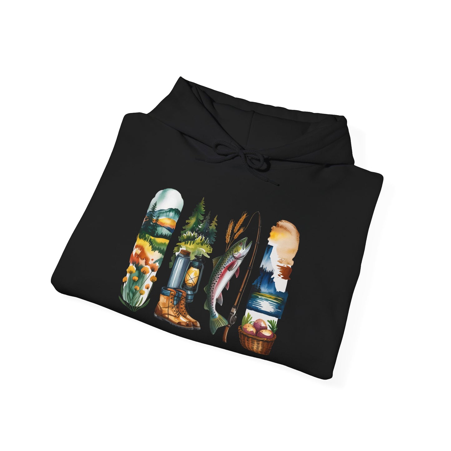 Idaho Nature Hoodie – Unisex Sweatshirt for Mountain & River Lovers