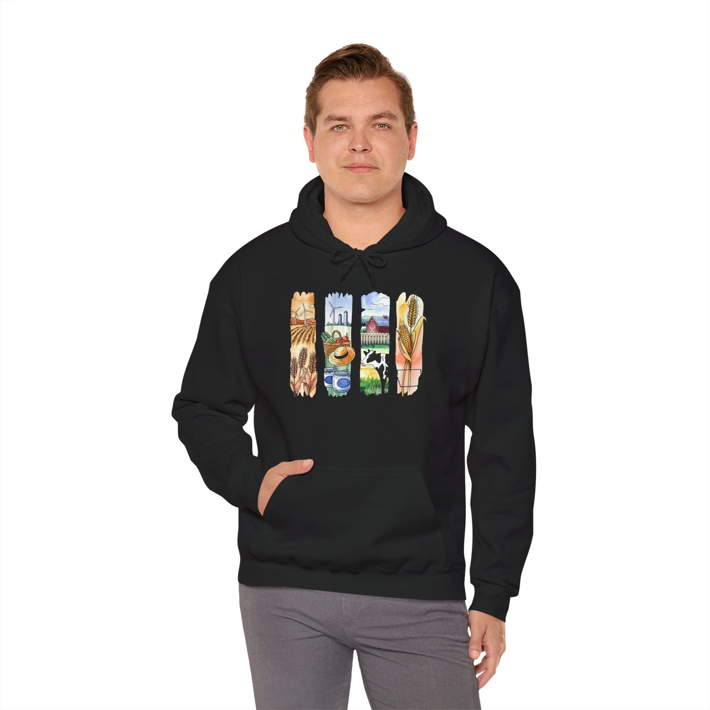 Iowa Nature Hoodie – Unisex Sweatshirt for Lounging or Exploring
