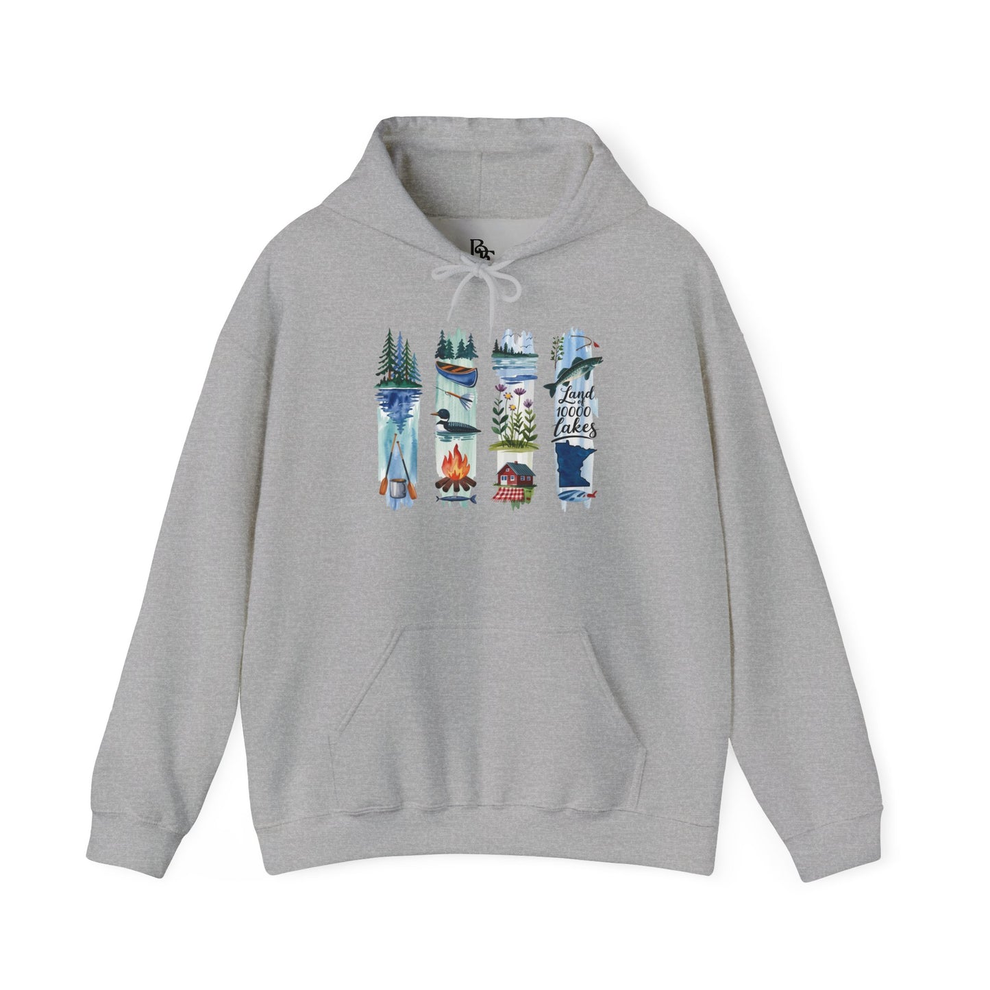 Minnesota Nature Hoodie – Unisex Sweatshirt for Forest & Lake Lovers