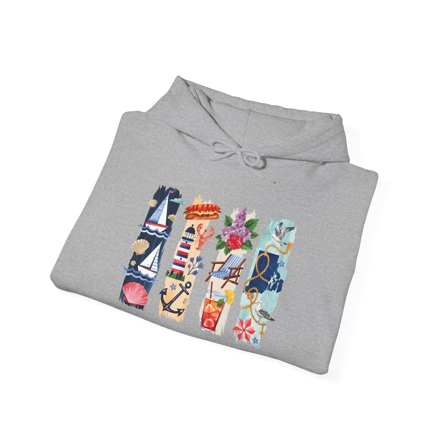 Rhode Island Nature Hoodie – Unisex Ocean State Sweatshirt for Coastal & Outdoor Lovers