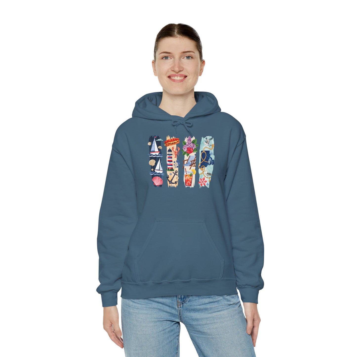 Rhode Island Nature Hoodie – Unisex Ocean State Sweatshirt for Coastal & Outdoor Lovers