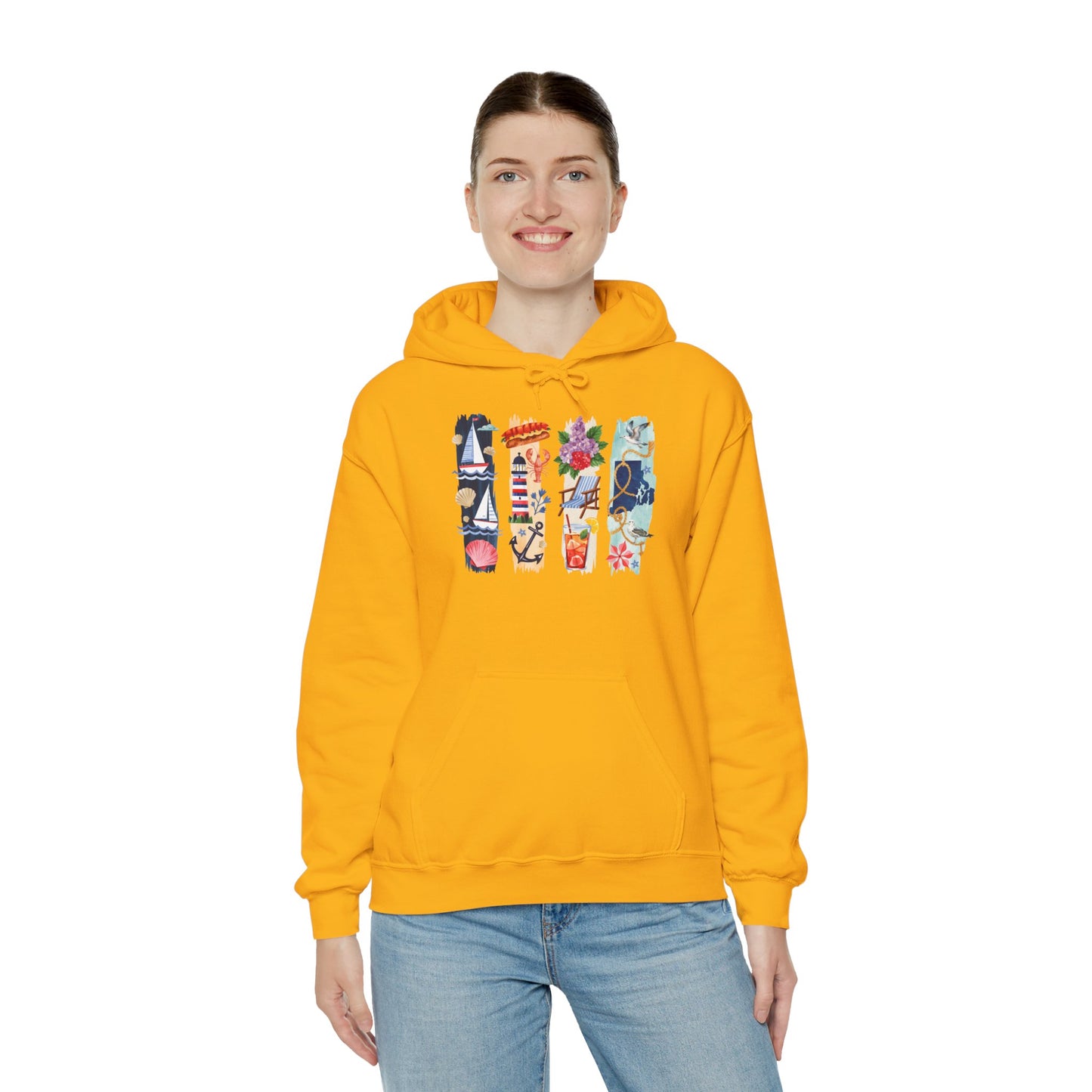 Rhode Island Nature Hoodie – Unisex Ocean State Sweatshirt for Coastal & Outdoor Lovers