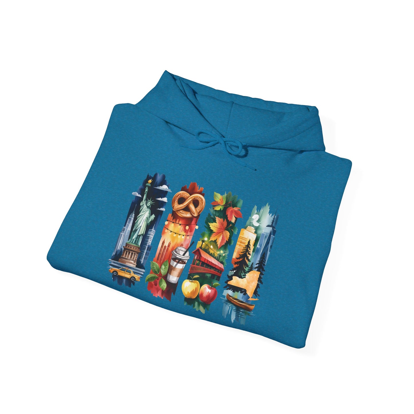 New York Nature Hoodie – Unisex Empire State Sweatshirt for Tourists and Travelers