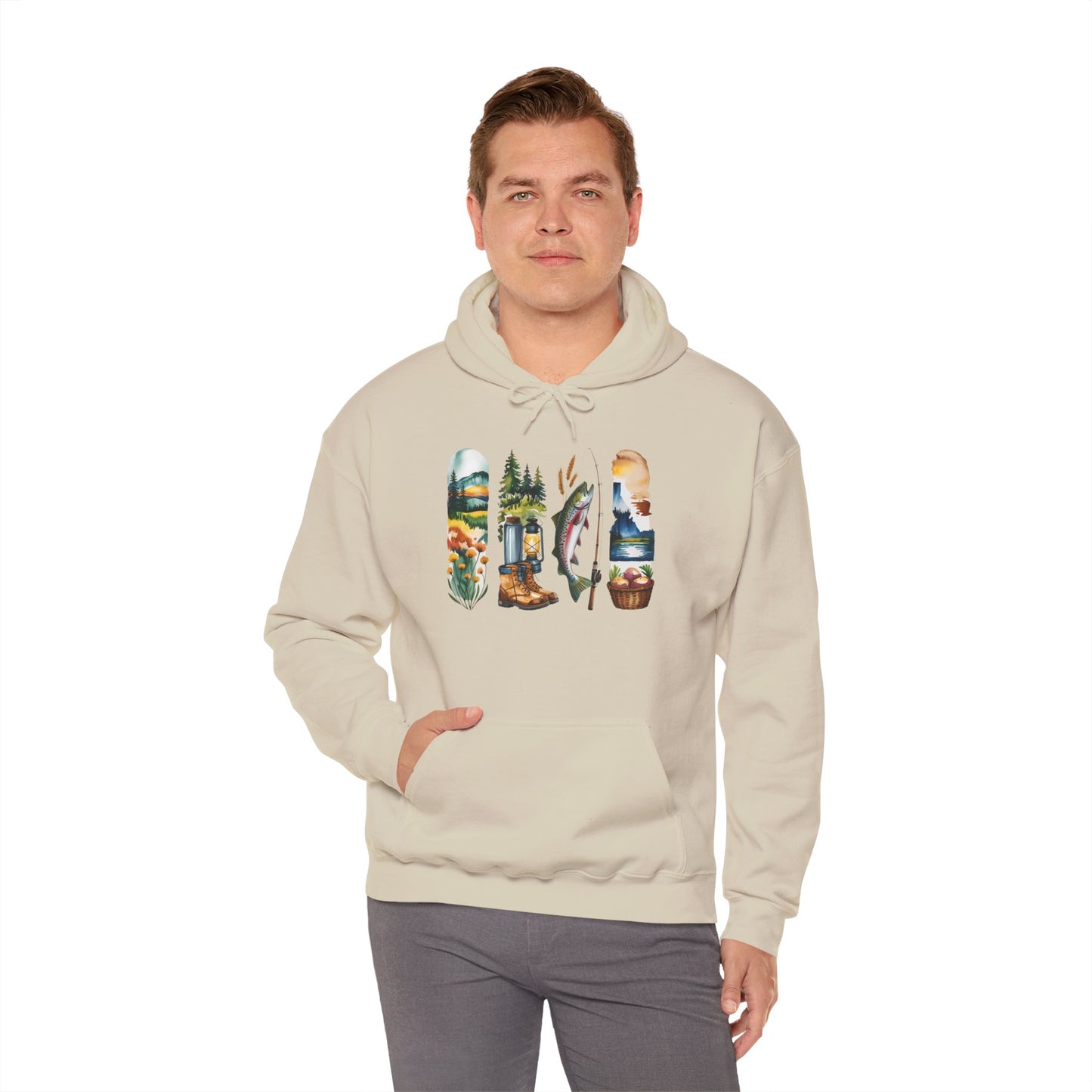 Idaho Nature Hoodie – Unisex Sweatshirt for Mountain & River Lovers