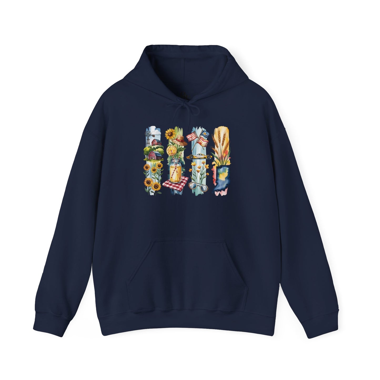 Indiana Nature Hoodie – Unisex Sweatshirt for Forest & Lakeside Wanderers