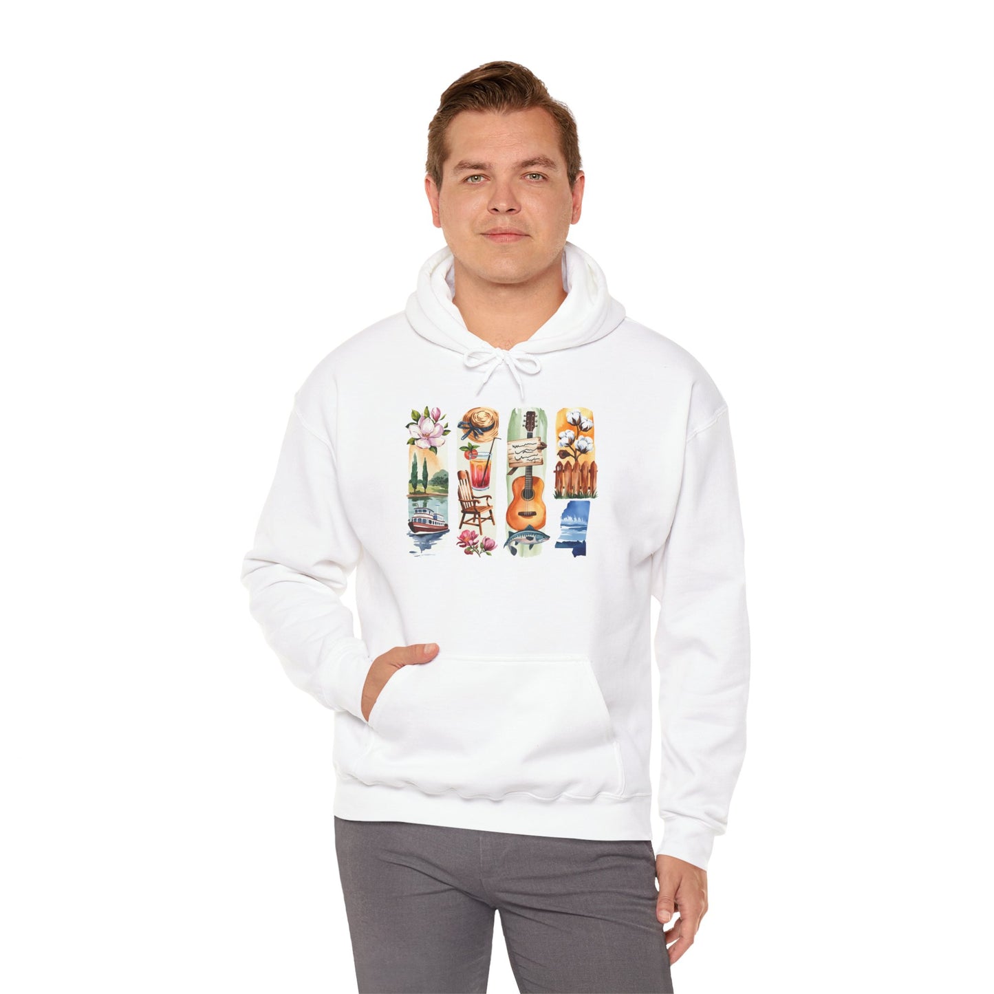 Mississippi Nature Hoodie – Unisex Sweatshirt for River & Forest Lovers