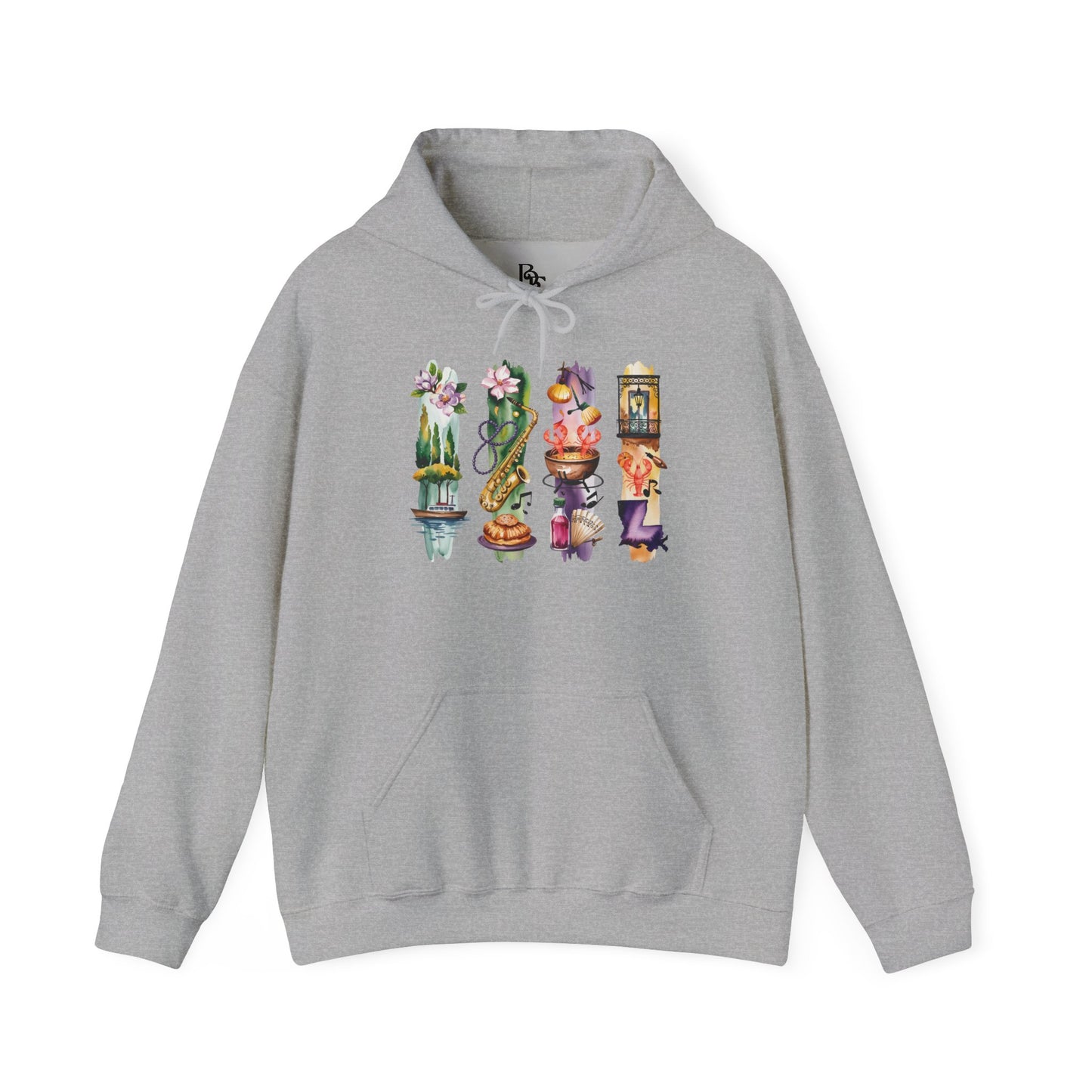 Louisiana Nature Hoodie – Unisex Sweatshirt for Music, Culture & Nature Lovers