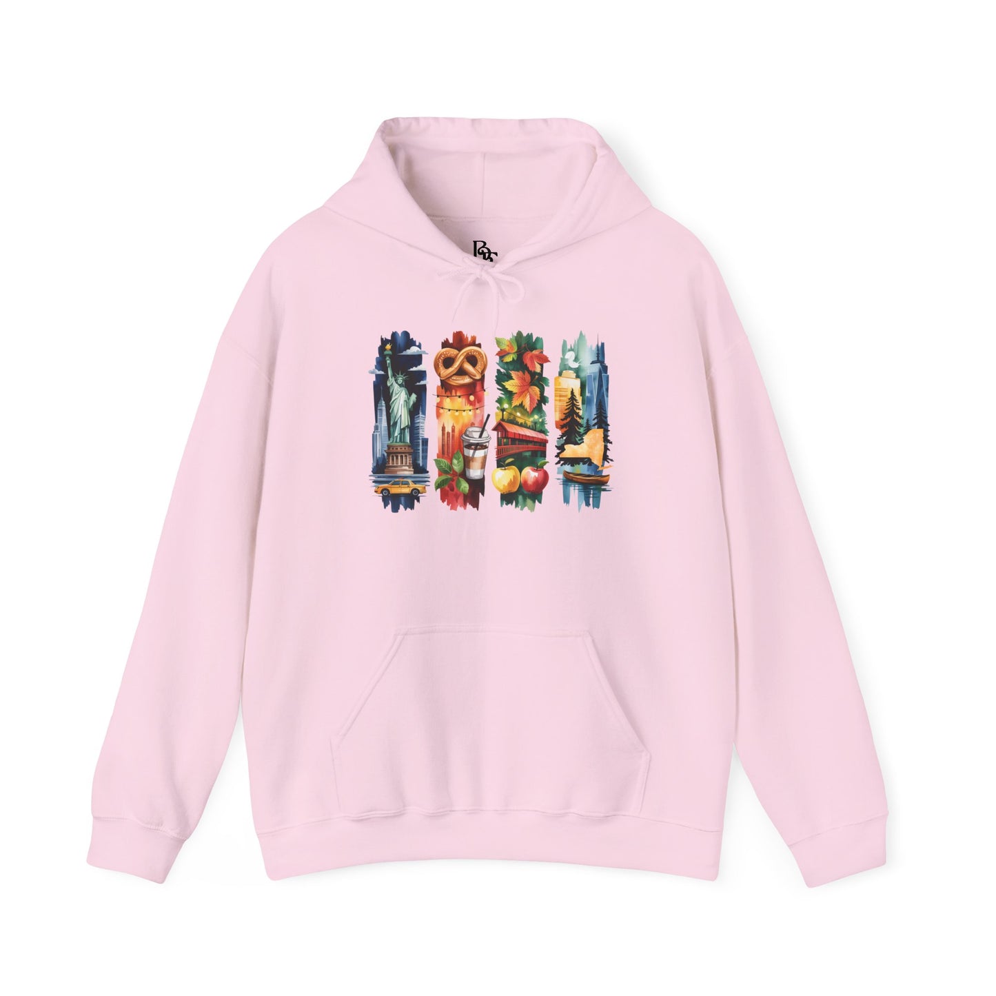 New York Nature Hoodie – Unisex Empire State Sweatshirt for Tourists and Travelers