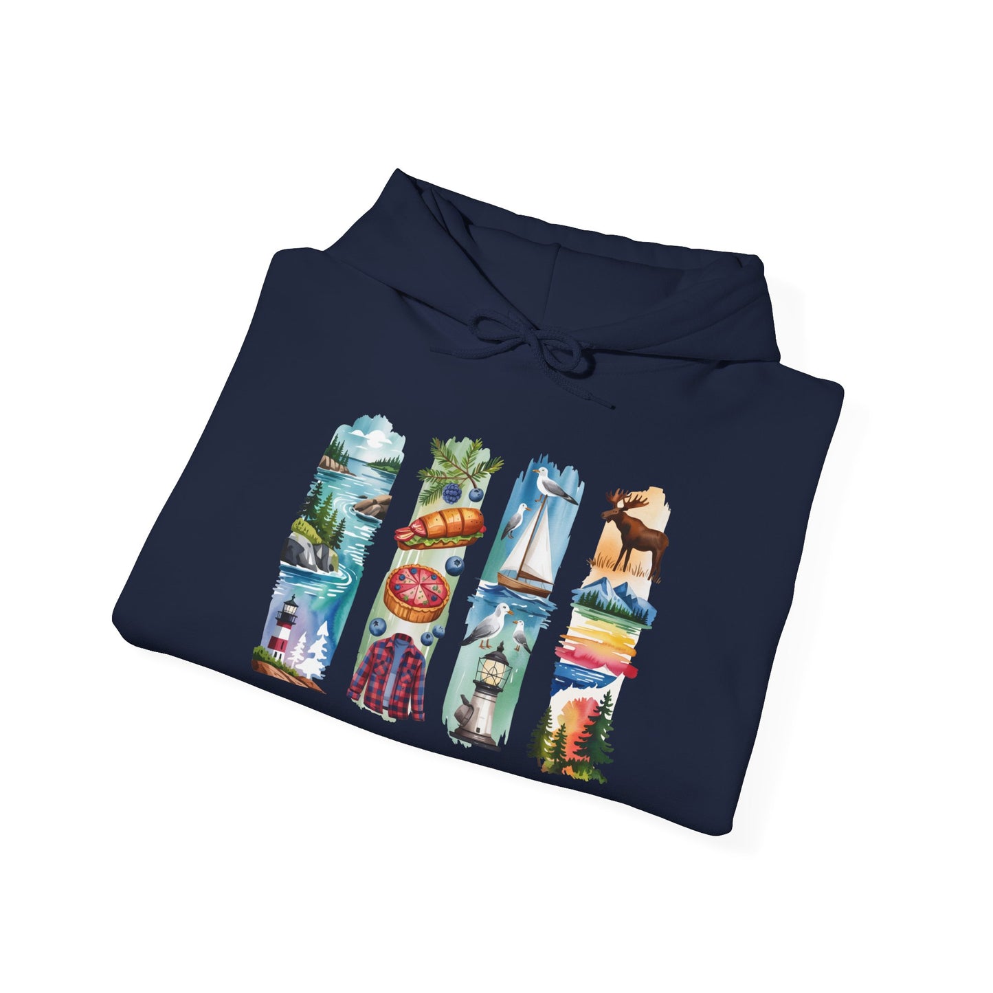 Maine Nature Hoodie – Unisex Sweatshirt for Wilderness Lovers