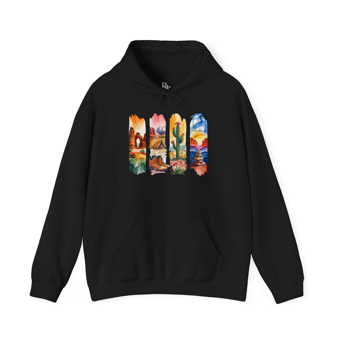Utah Nature Hoodie – Unisex Desert Landscape Sweatshirt for Hikers & Adventure Seekers