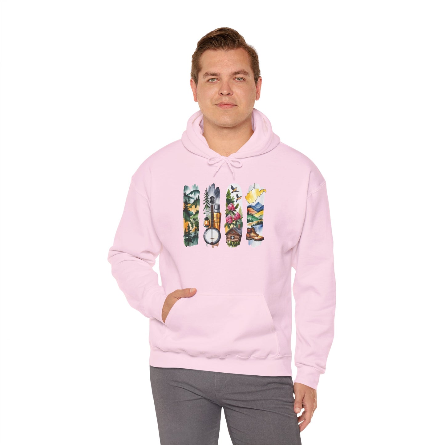 West Virginia Nature Hoodie – Unisex Mountain & Forest Sweatshirt for Appalachian Adventure Lovers