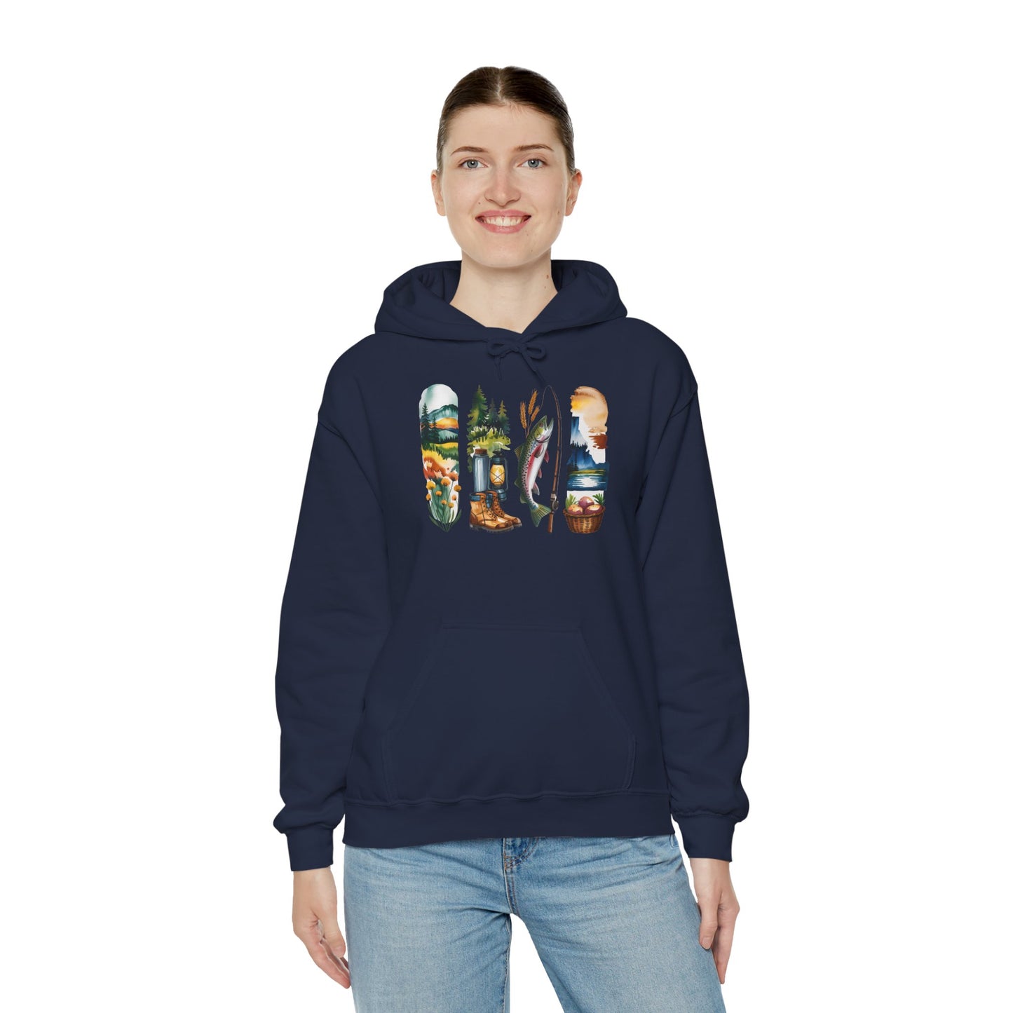 Idaho Nature Hoodie – Unisex Sweatshirt for Mountain & River Lovers