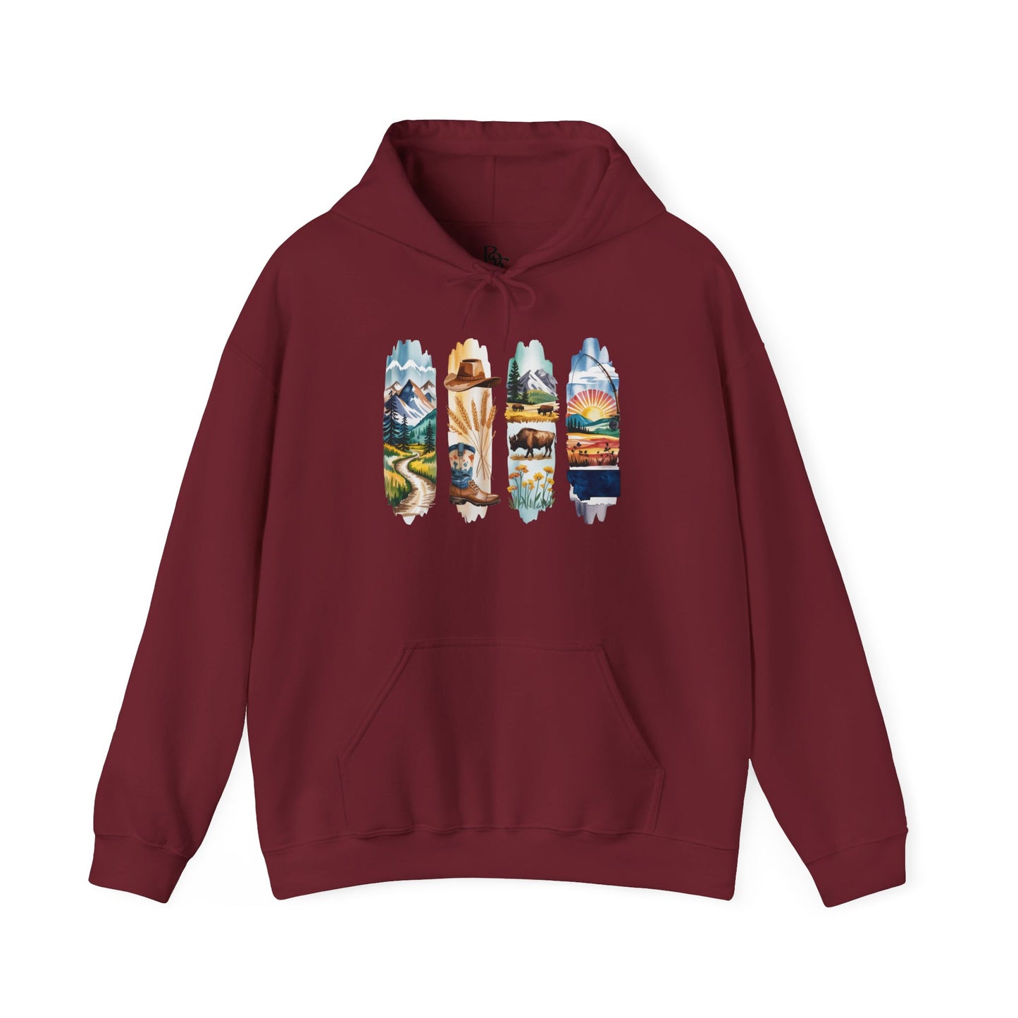 Montana Nature Hoodie – Unisex Big Sky Country Sweatshirt for Wilderness Lovers