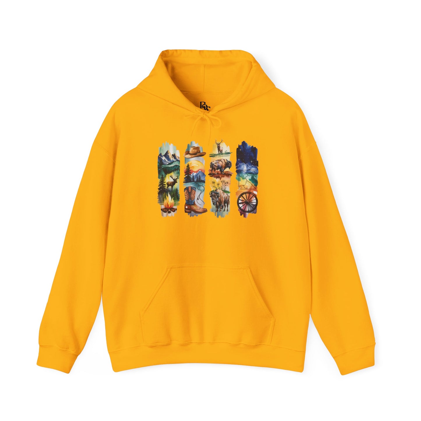 Wyoming Nature Hoodie – Unisex Scenic Nature Sweatshirt for Outdoor Lovers